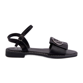 Sandalias Mujer Con Decoración S.Barski KV27-045 Negro