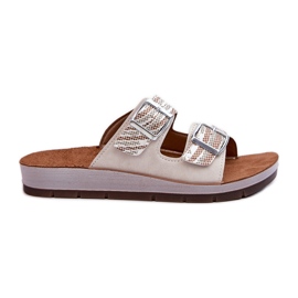 Chanclas Mujer Cómodas Con Hebillas Inblu CP000045 Beige