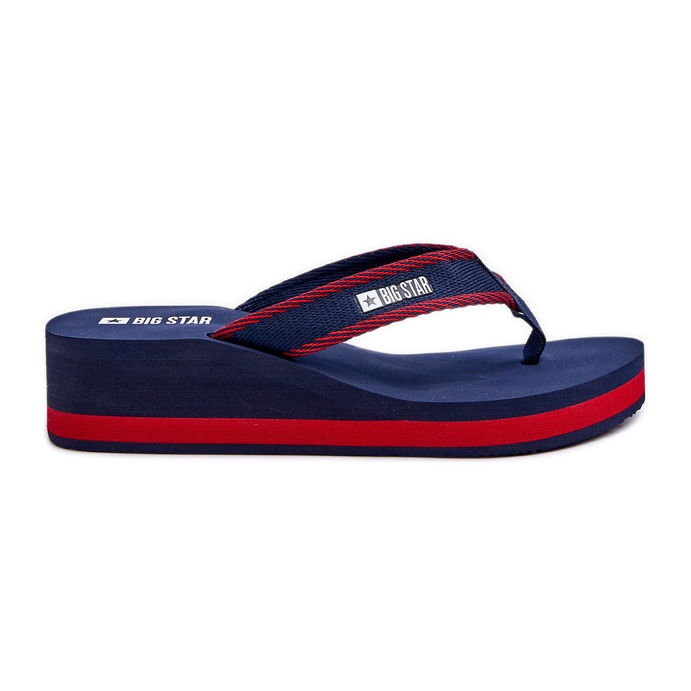 Chanclas de Cuña Mujer Big Star NN274A725 Azul Marino
