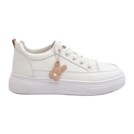 Zapatillas Mujer Deportivas Con Plataforma Con Adorno, Blancas Vinceza 13613 blanco