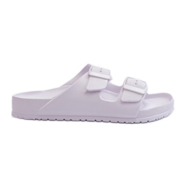 Chanclas de mujer de espuma con hebillas blanco Luciene