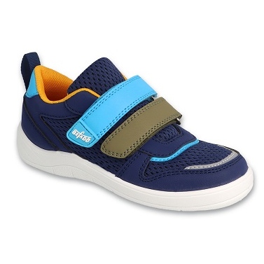 Befado deportivo infantil velcro azul marino/naranja 452X005