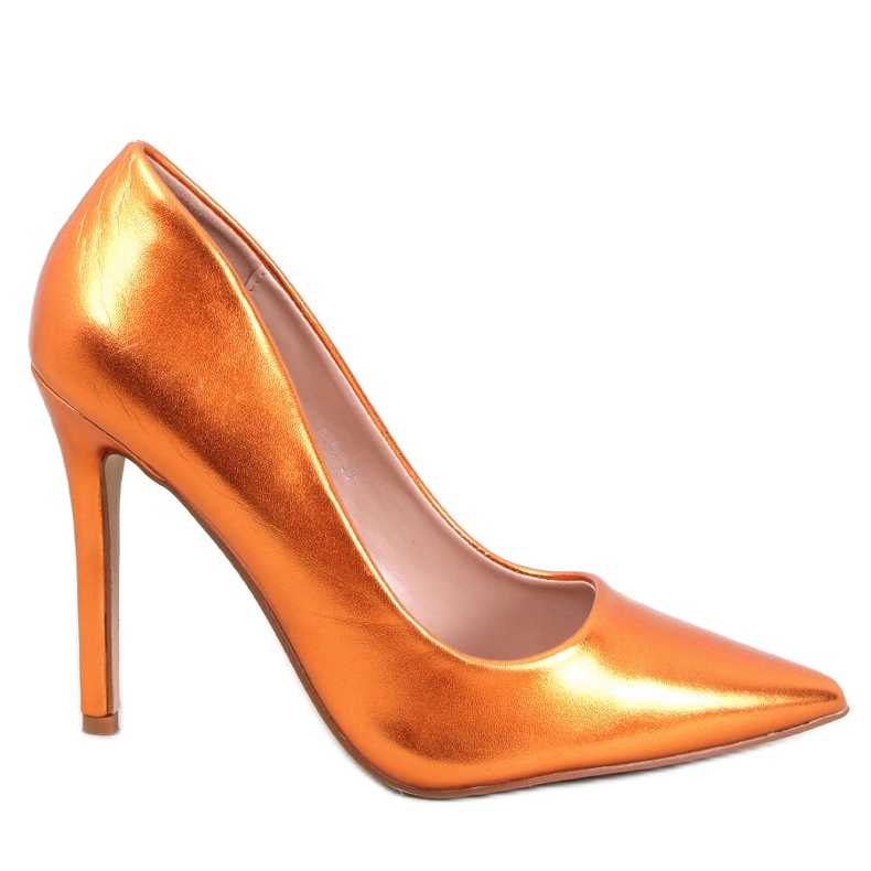 Zapatos de salón con tacón de aguja Carra Orange naranja