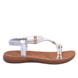 Sandalias Malcuis Plata suaves y cómodas