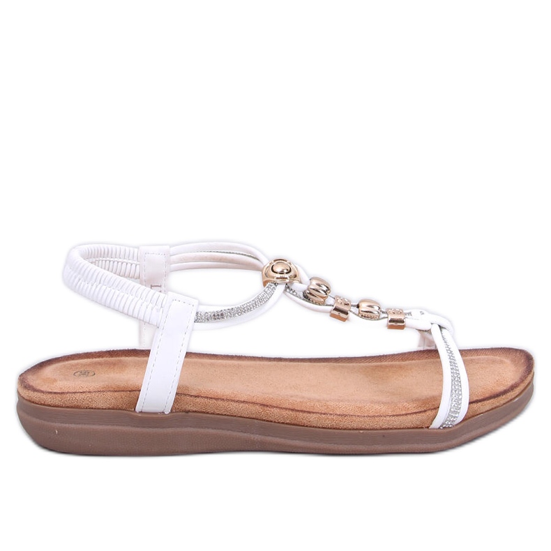 Sandalias decoradas con circonitas Isabey White blanco