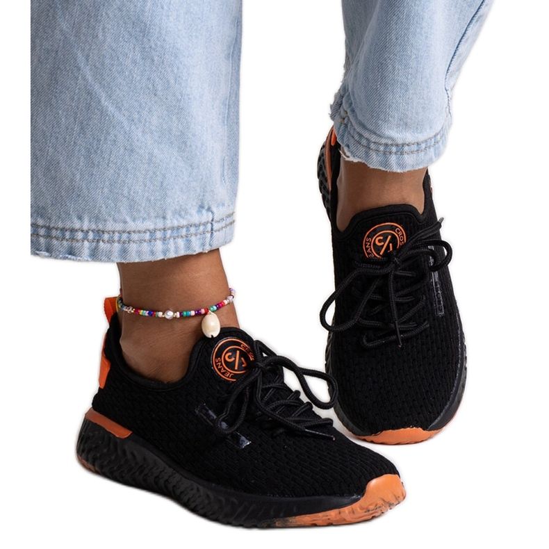 Deportivas de mujer Cross Jeans de tejido negro
