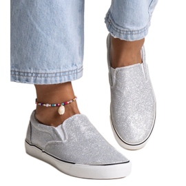 Zapatillas Lublubah plateadas brillantes plata