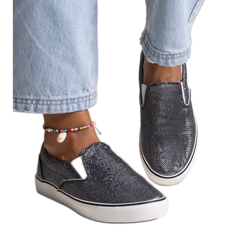 Zapatillas Lublubah negras brillantes negro