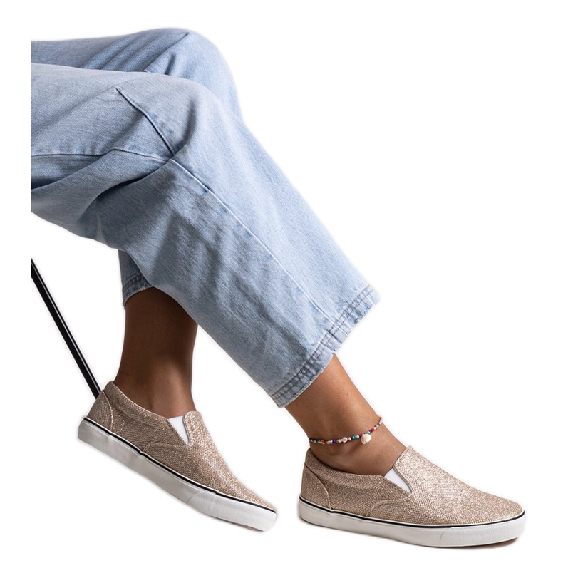 Zapatillas Lublubah doradas brillantes dorado