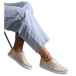 Zapatillas Merri doradas brillantes dorado