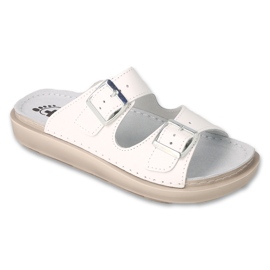Chanclas de mujer Dr.ORTO Befado 179D001 blanco con inserción de piel