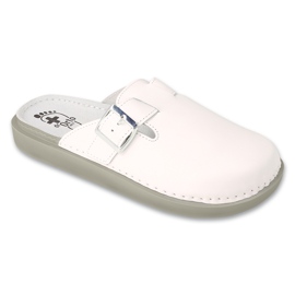 Zapatillas de mujer Dr.ORTO Befado con fondo de piel 179D002 blanco
