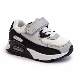 Zapatillas deportivas deportivas velcro gris