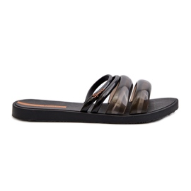 Chanclas Mujer Planas De Goma 26727 Ipanema Puffer Tiras Fem Negro