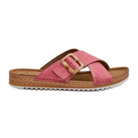 Chanclas Mujer Cómodas Con Hebilla Inblu VO000012 Rosa