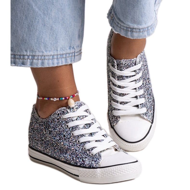 Zapatillas altas Jadwa negras brillantes negro