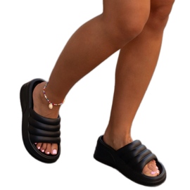 Chanclas Wegahta masivas negras negro