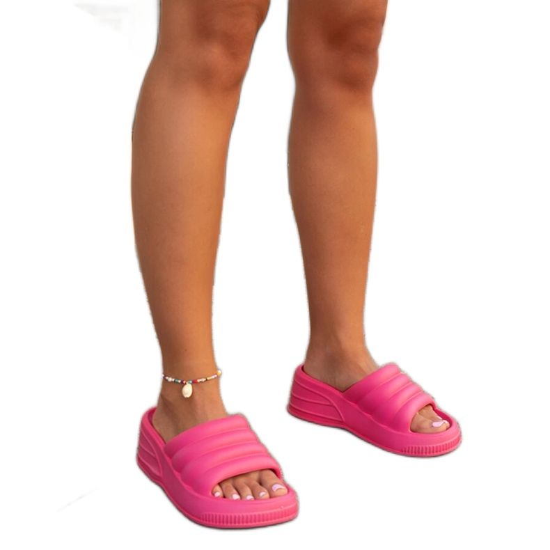 Chanclas Wegahta masivas rosas rosado