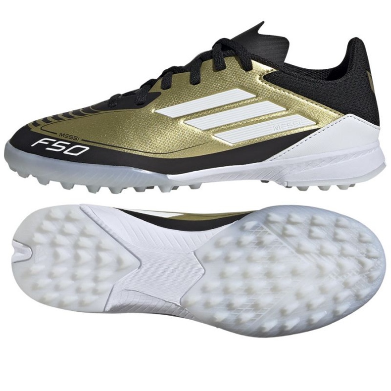Zapatos Adidas F50 League Messi Jr Tf IG9277 dorado Zapatos Adidas F50 League Messi Jr Tf IG9277 dorado