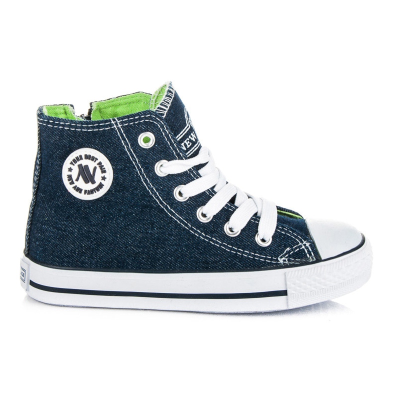 New Age Zapatillas con cremallera para niños azul