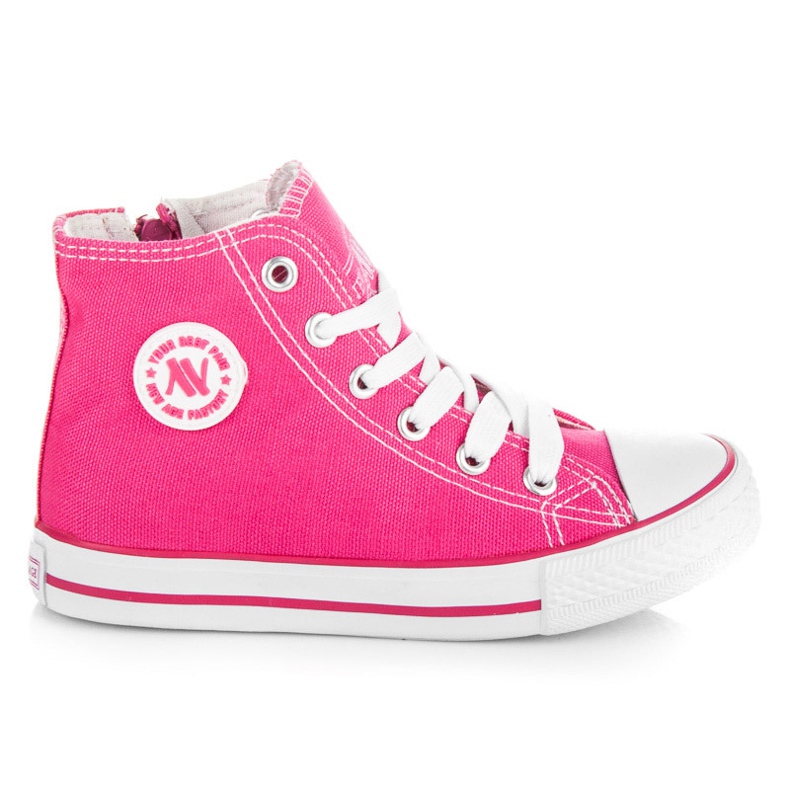 New Age Zapatillas de niños con cremallera rosado