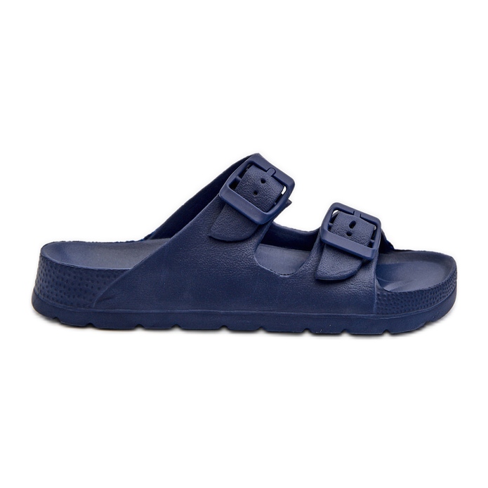 Chanclas ligeras de espuma niño con hebillas azul marino Adirnaca