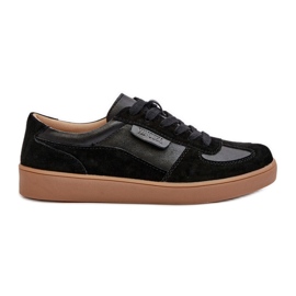 Deportivas Mujer Piel Negras Vinceza 7333 negro