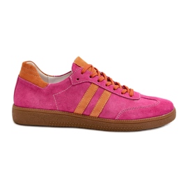 Zapatillas Zazoo N1068 Suede Low Mujer Fucsia rosa