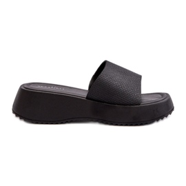 Chanclas de Mujer Con Plataforma y Cuña Negro Vimarils