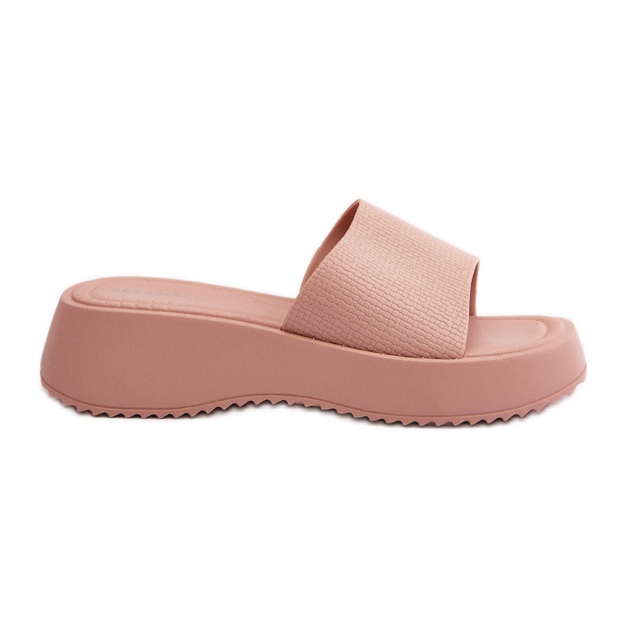 Chanclas de Mujer con Plataforma y Cuña, Rosa Vimarils rosado