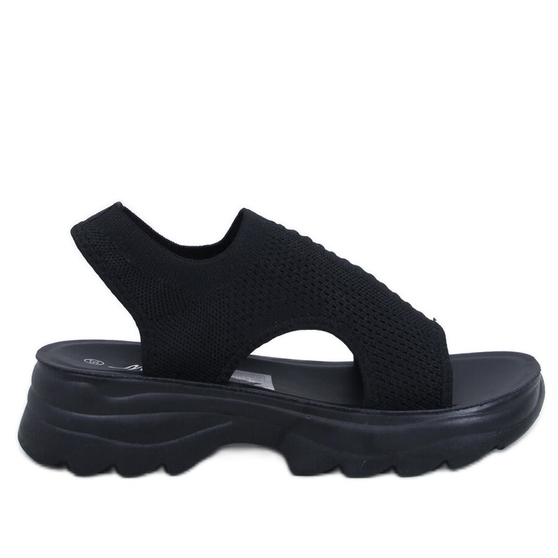 Nicai Sandalias suela deportiva negra negro