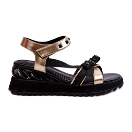 S.Barski Sandalias Mujer Con Lazo D&A CR956 Dorado S.Barski Sandalias Mujer Con Lazo D&A CR956 Dorado
