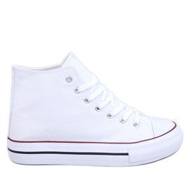 Zapatillas altas de lona Preget White blanco