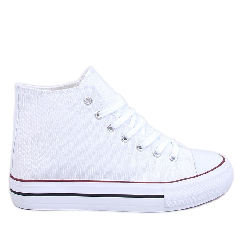 Zapatillas altas de lona Preget White blanco