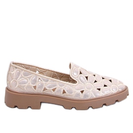 Mocasines calados Redoni Gold dorado