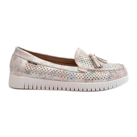 Mocasines de Mujer Calados en Piel Ecológica Tinami Multicolor