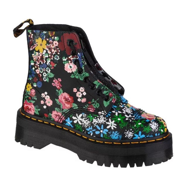 Dr. Martens doctor zapatos Martens Sinclair Bex Floral Mash Up DM27128001 negro