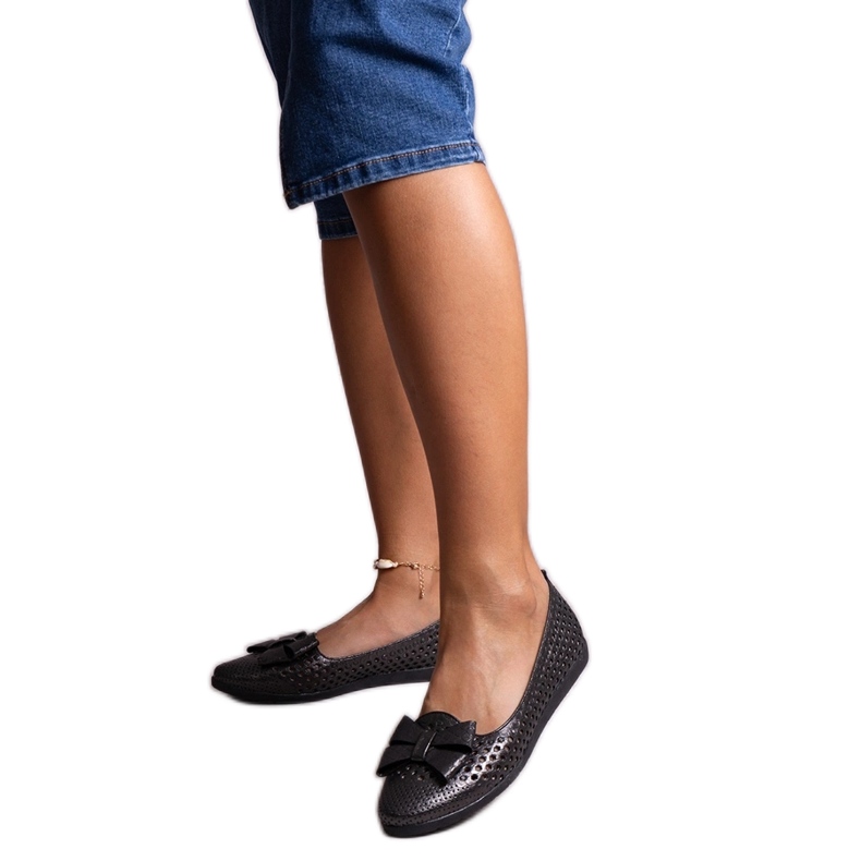 Bailarinas Binney negras brillantes negro