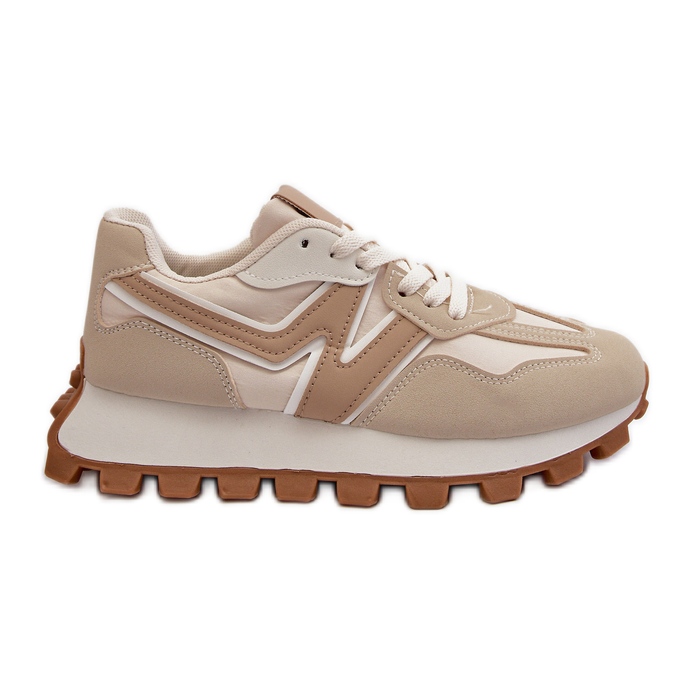 Zapatillas Deportivas Mujer Kalelia Beige Zapatillas Deportivas