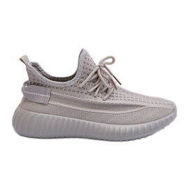 Zapatillas Deportivas Sin Cordones De Tela Para Mujer Gris Nelmarie