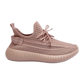 Zapatillas deportivas sin cordones de tela para mujer, rosa Nelmarie