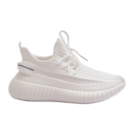 Zapatillas deportivas sin cordones de tela para mujer, blanco Nelmarie