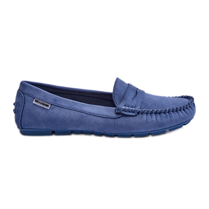 Mocasines Mujer Ante Ecológico, Azul Rerteria