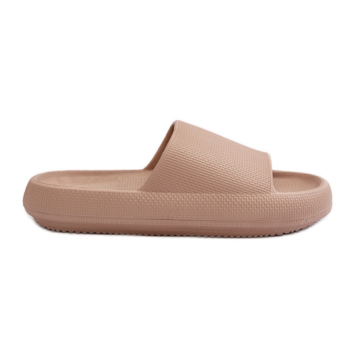 Chanclas de mujer de espuma ligera con suela gruesa beige oscuro Querceria
