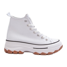 Zapatillas Mujer Plataforma Alta Blanco Valvia