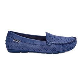 Mocasines Calados Mujer Azul Rasirna