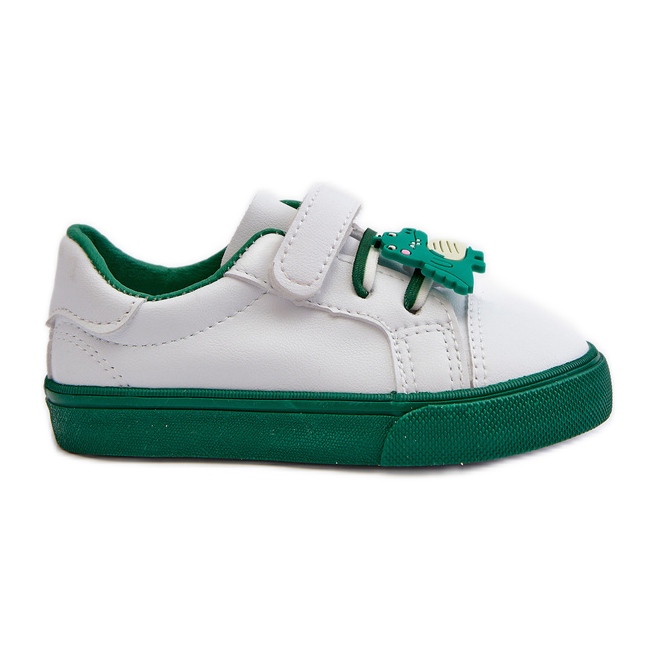 Zapatillas Deportivas Infantiles con Pin, Pennyn Blanco y Verde Zapatillas Deportivas Infantiles con Pin, Pennyn Blanco y Verde