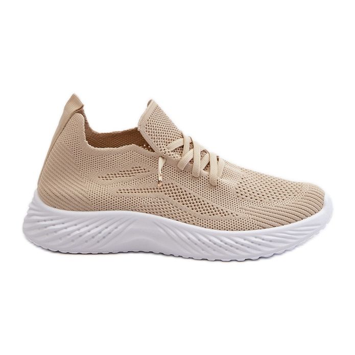 Zapatillas deportivas sin cordones de mujer Jagelia beige