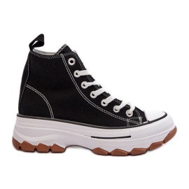 Zapatillas Mujer Plataforma Alta Negro Valvia