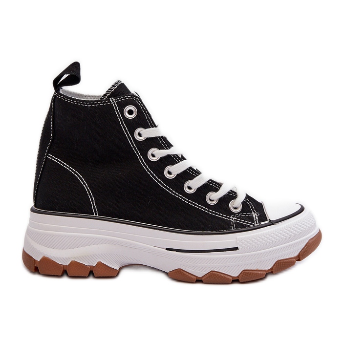 Zapatillas Mujer Plataforma Alta Negro Valvia